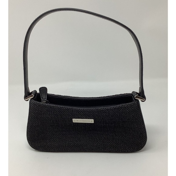 Liz Claiborne Handbags - Liz Claiborne Small Black Purse - Black Woven Clutch Handbag - Cell Phone Purse